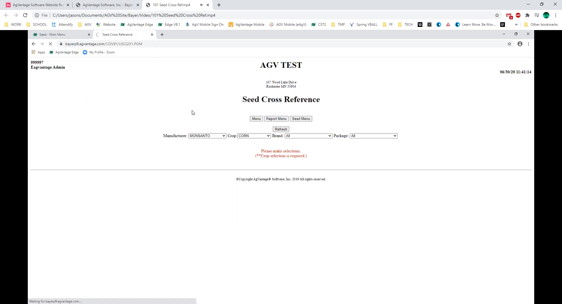 Seed Cross Reference
